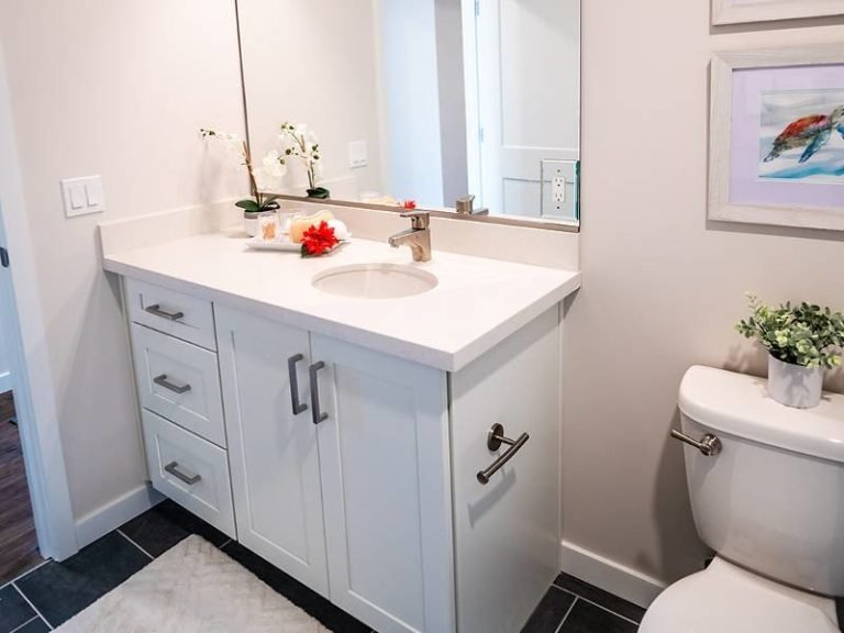 bathroom vanity with rta cabinets monarc seattle wa