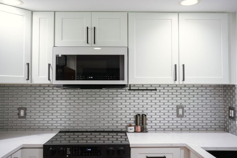 dove white rta cabinets marble countertop seattle