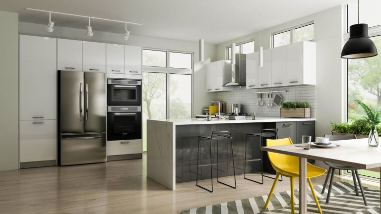 frameless bright modern custom kitchen cabinets seattle
