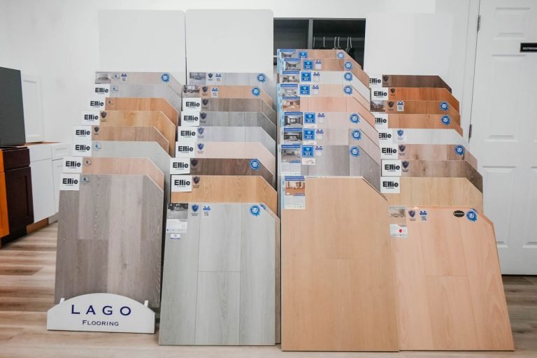 lago flooring display ellie collection showroom