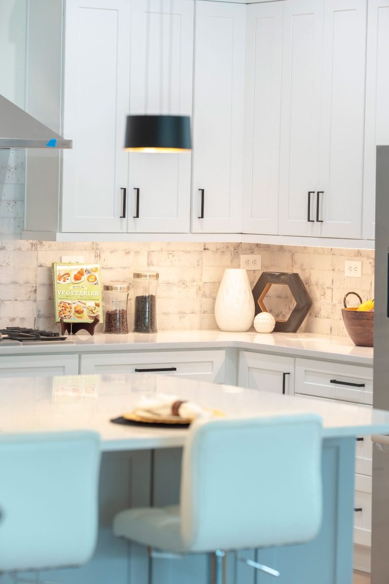 white rta cabinet kitchen seattle