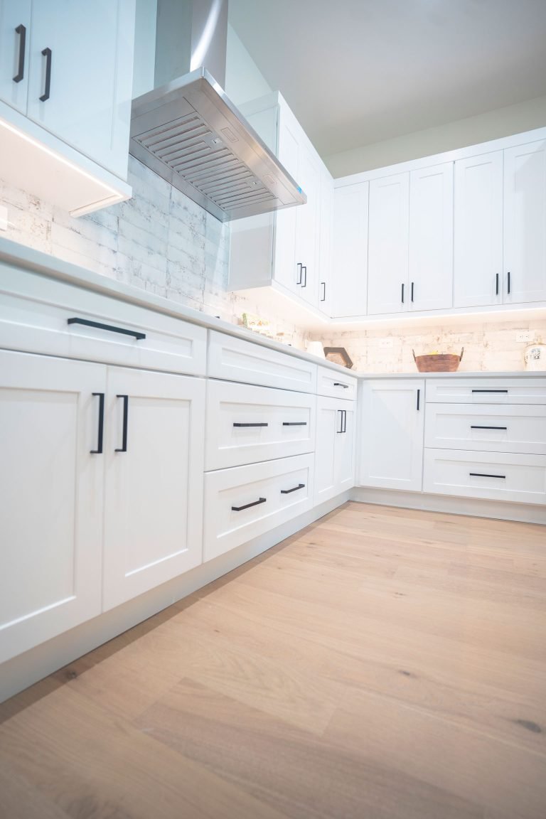 white rta cabinets modern kitchen seattle