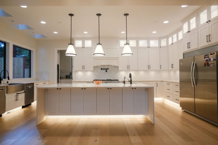 white rta kitchen cabinets island seattle